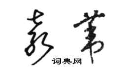 駱恆光袁葦草書個性簽名怎么寫