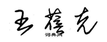 朱錫榮王蓓克草書個性簽名怎么寫