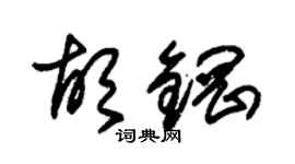 朱錫榮胡鋼草書個性簽名怎么寫