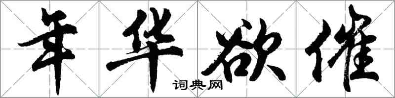 胡問遂年華欲催行書怎么寫