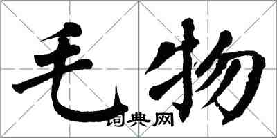 翁闓運毛物楷書怎么寫