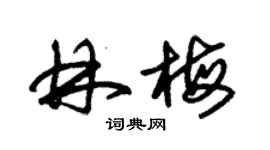 朱錫榮林梅草書個性簽名怎么寫