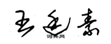 朱錫榮王廷素草書個性簽名怎么寫