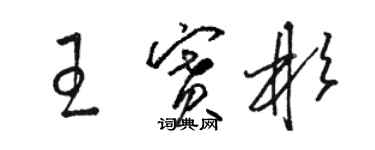 駱恆光王賽彬草書個性簽名怎么寫