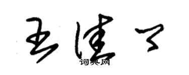 朱錫榮王佳卿草書個性簽名怎么寫