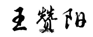 胡問遂王贊陽行書個性簽名怎么寫