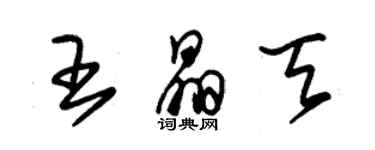 朱錫榮王晶天草書個性簽名怎么寫