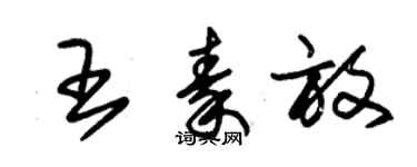 朱錫榮王秦放草書個性簽名怎么寫