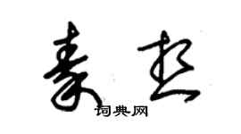 朱錫榮秦想草書個性簽名怎么寫