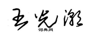 朱錫榮王光潮草書個性簽名怎么寫