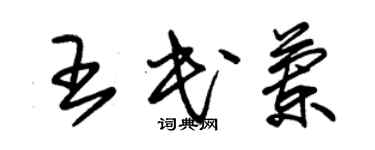 朱錫榮王民蘭草書個性簽名怎么寫