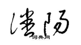 梁錦英潘陽草書個性簽名怎么寫