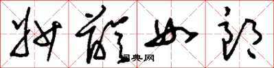 劉少英妙齡女郎草書怎么寫