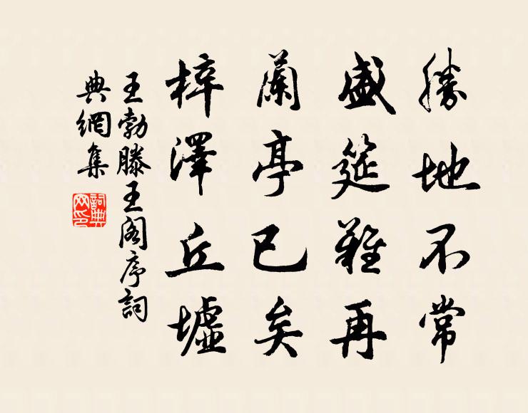 王勃勝地不常,盛筵難再;蘭亭已矣,梓澤丘墟。書法作品欣賞