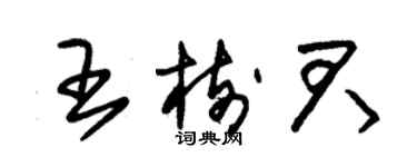 朱錫榮王樹君草書個性簽名怎么寫