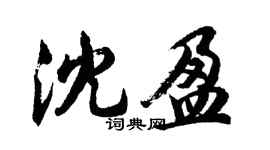 胡問遂沈盈行書個性簽名怎么寫
