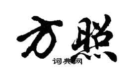 胡問遂方照行書個性簽名怎么寫