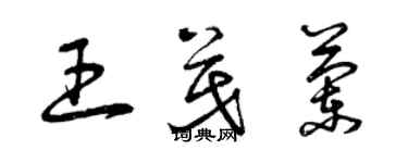 曾慶福王茂蘭草書個性簽名怎么寫