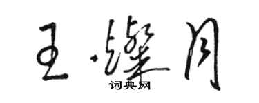 駱恆光王燦月草書個性簽名怎么寫