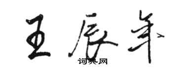 駱恆光王辰年行書個性簽名怎么寫