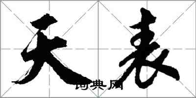 胡問遂天表行書怎么寫