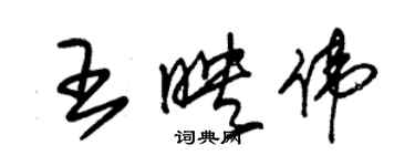 朱錫榮王映偉草書個性簽名怎么寫