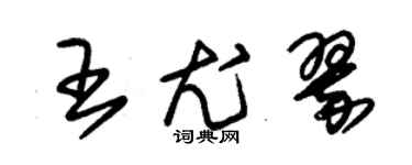 朱錫榮王尤翠草書個性簽名怎么寫