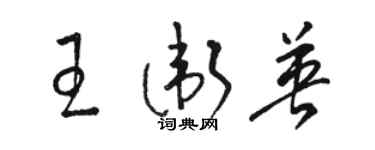 駱恆光王衛英草書個性簽名怎么寫