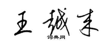 梁錦英王越來草書個性簽名怎么寫