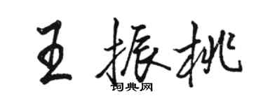 駱恆光王振桃行書個性簽名怎么寫
