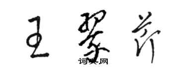 駱恆光王翠芹草書個性簽名怎么寫