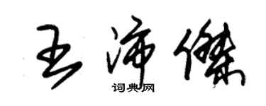 朱錫榮王沛傑草書個性簽名怎么寫