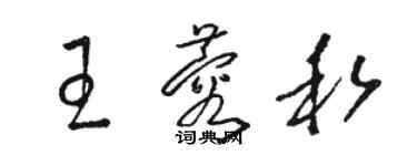 駱恆光王蓉私草書個性簽名怎么寫