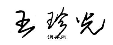 朱錫榮王珍光草書個性簽名怎么寫