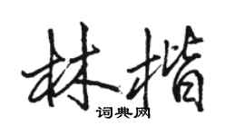 駱恆光林楷行書個性簽名怎么寫