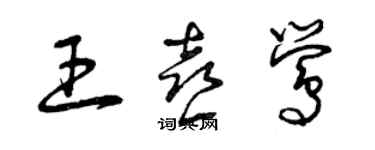 曾慶福王喜鶯草書個性簽名怎么寫