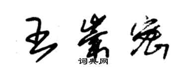 朱錫榮王崇密草書個性簽名怎么寫