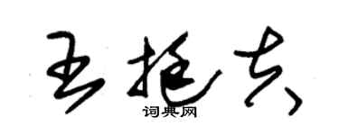 朱錫榮王挺夫草書個性簽名怎么寫