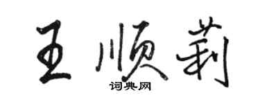 駱恆光王順莉行書個性簽名怎么寫