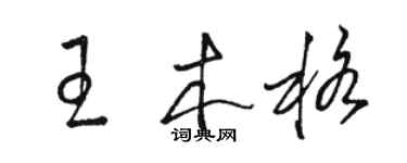駱恆光王木格草書個性簽名怎么寫