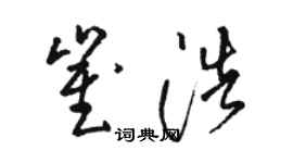 駱恆光崔浩草書個性簽名怎么寫