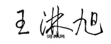 駱恆光王淋旭草書個性簽名怎么寫