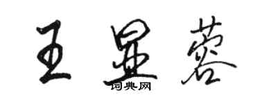 駱恆光王顯蓉行書個性簽名怎么寫