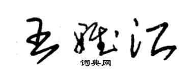 朱錫榮王雅江草書個性簽名怎么寫