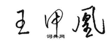 駱恆光王甲凰草書個性簽名怎么寫