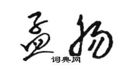 駱恆光孟腸草書個性簽名怎么寫