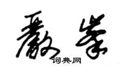 朱錫榮嚴峰草書個性簽名怎么寫