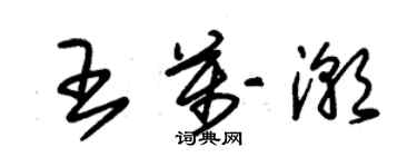 朱錫榮王萬潮草書個性簽名怎么寫