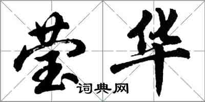 胡問遂瑩華行書怎么寫