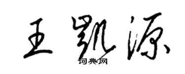 梁錦英王凱源草書個性簽名怎么寫